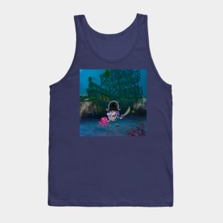 Ghost pirate and octopus Tank Top